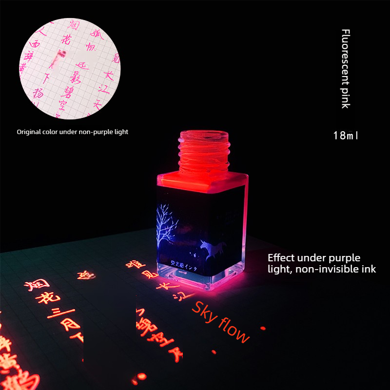 Fountain Pen Bottled Ink - Tinta Fluorescente Colorida JINCHEN 18ml para