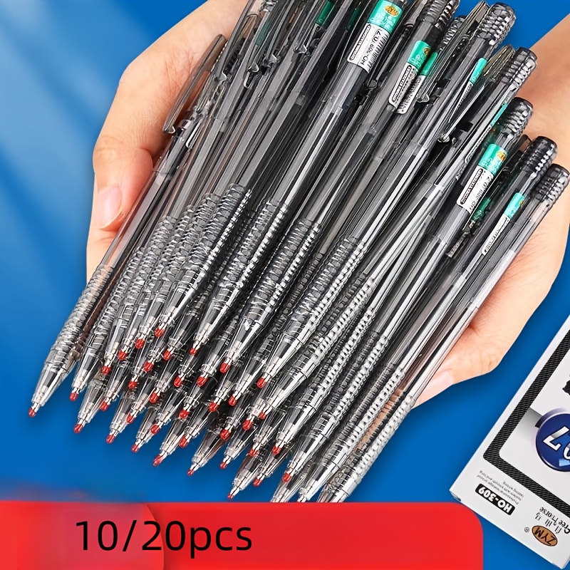 Gel Refill Pack - 10/20 canetas esferográficas retráteis minimalistas, recargas
