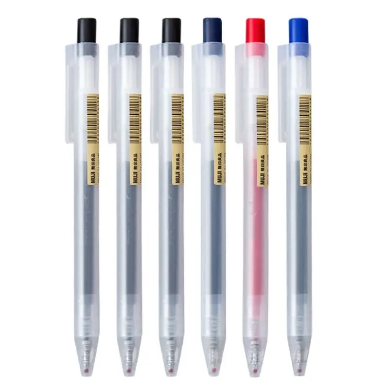 Muji Stationery Gel Pen - 1/3 Pçs/set Kawaii MUJIs Caneta Gel