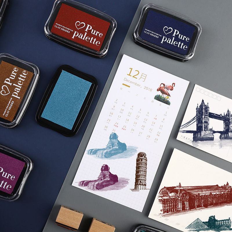 20 cores tamanho grande almofa - Rubber Date Stamp avaliação e preço
