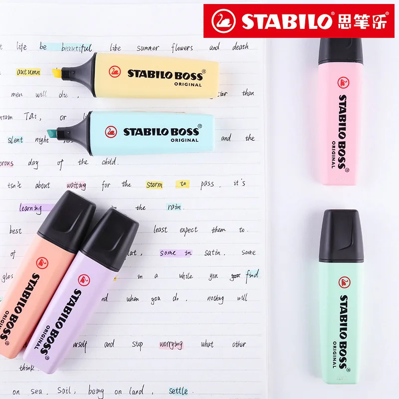 6 cores STABILO BOSS Macaron C - Stabilo Marker Boss avaliação e preço