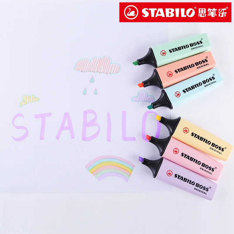 6 cores STABILO BOSS Macaron C - Stabilo Marker Boss avaliação e preço