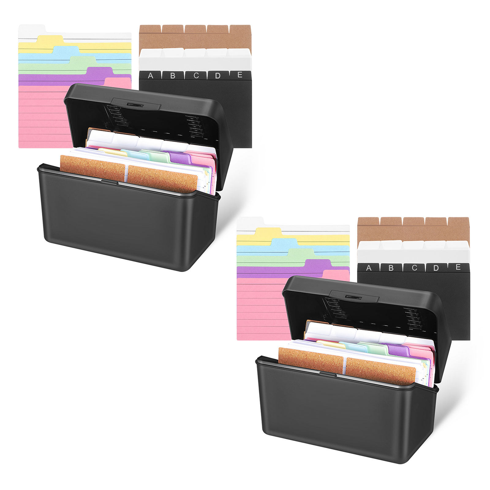 2 Conjuntos de Caixas Organiza - Card Index Box avaliação e preço