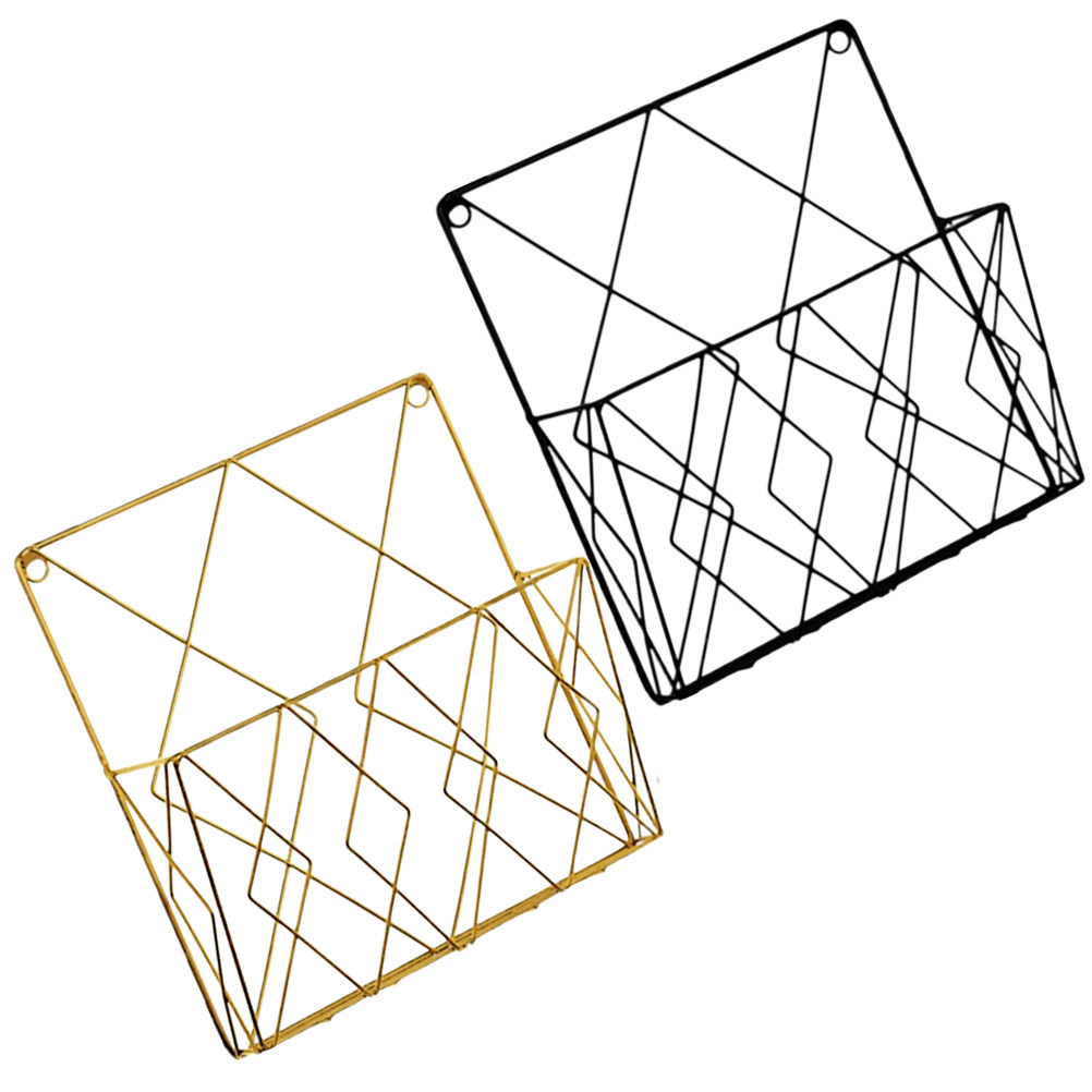 2 Peças Organizador de Arquivo - Magazine Holder Rack avaliação e preço