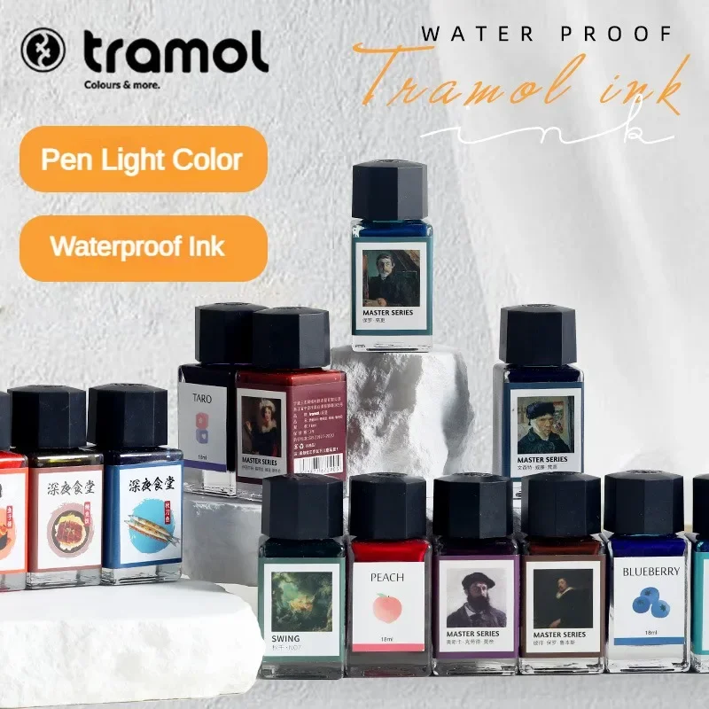 Tramol 26 cores 18ml várias co - Fountain Pen Bottled Ink avaliação e preço