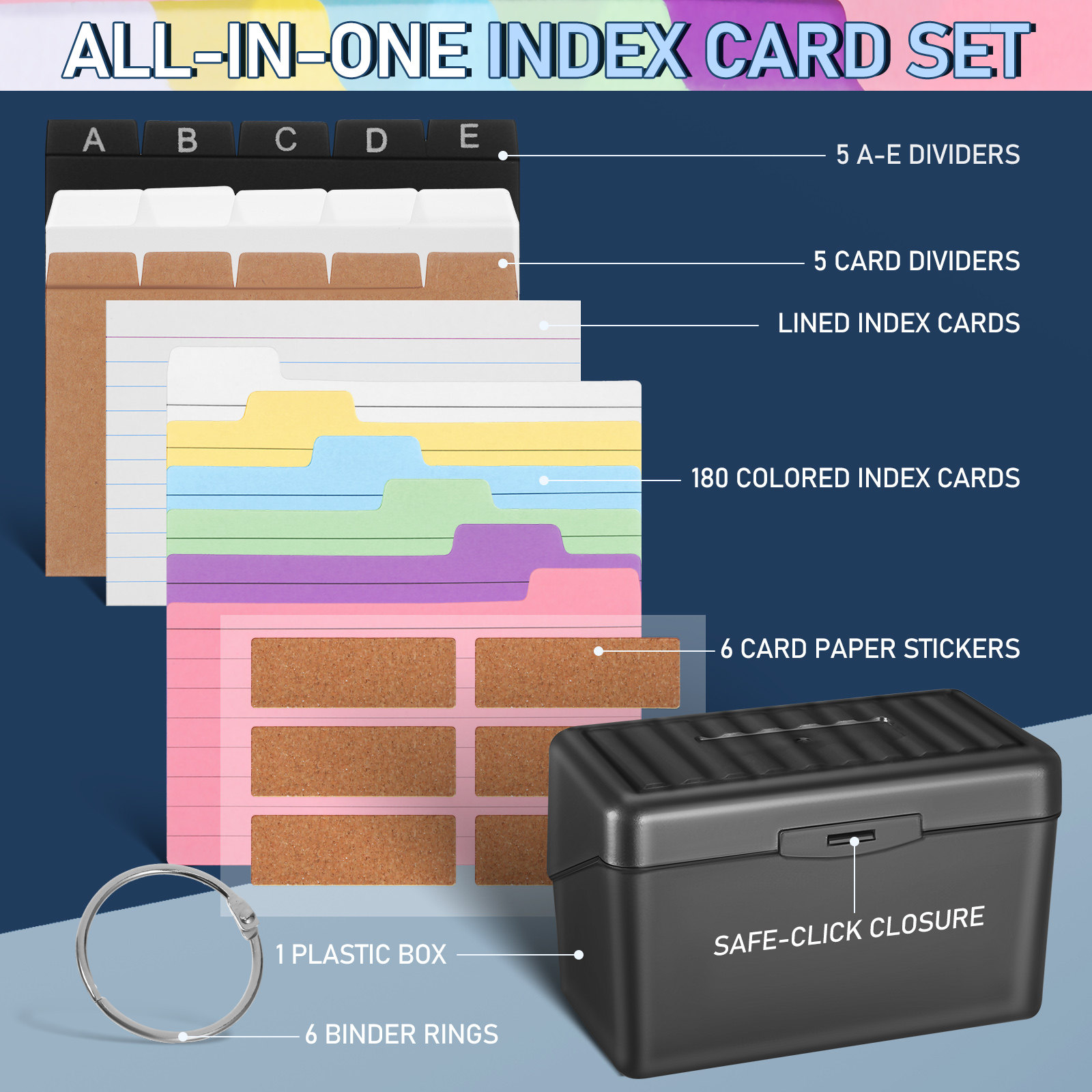 1 Conjunto de Caixa Organizado - Card Index Box avaliação e preço