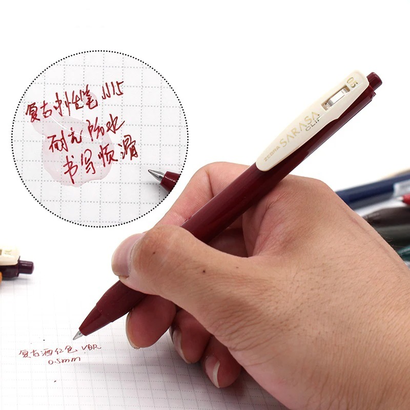 Canetas de gel retrô japonesas - Zebra Pen Sarasa avaliação e preço