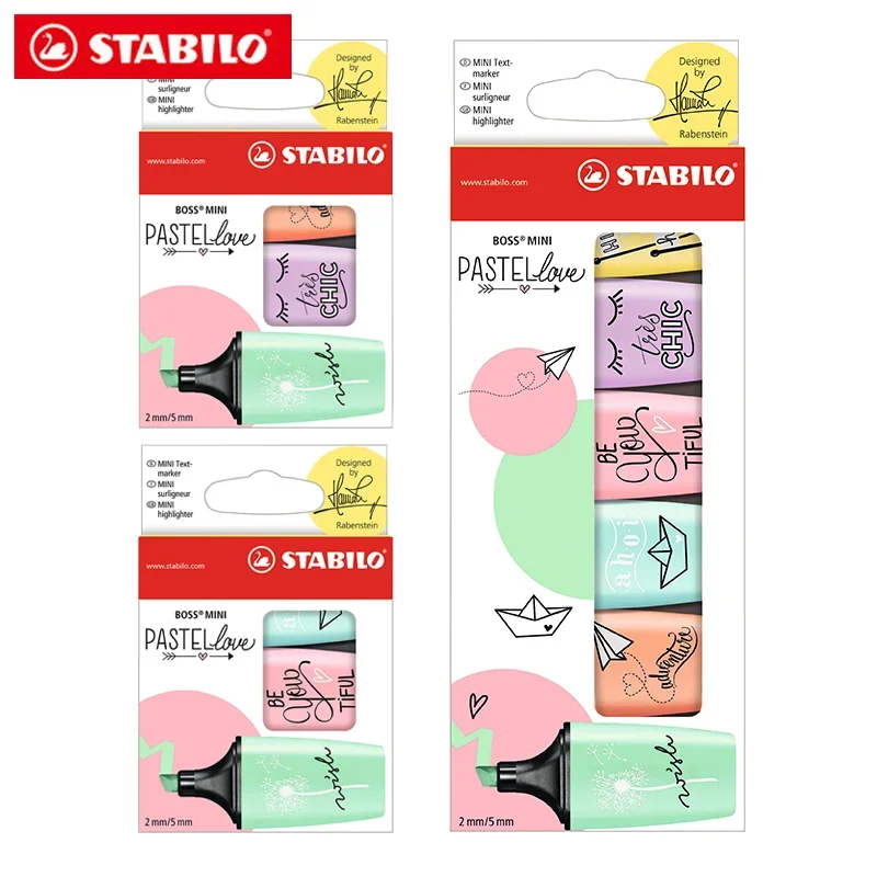 3/6 cores/conjunto alemão star - Stabilo Marker Boss avaliação e preço