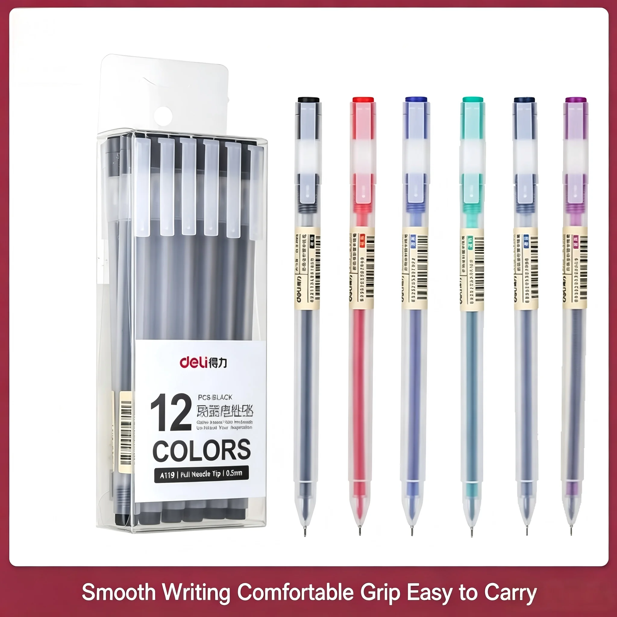 Canetas Gel Pretas A119 0.5mm  - Muji Stationery Gel Pen avaliação e preço