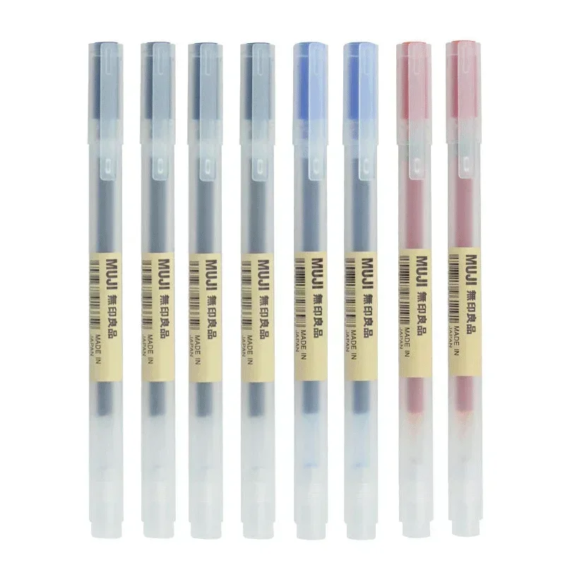 6/8 Pçs/set MUJIs Caneta Gel P - Muji Stationery Gel Pen avaliação e preço